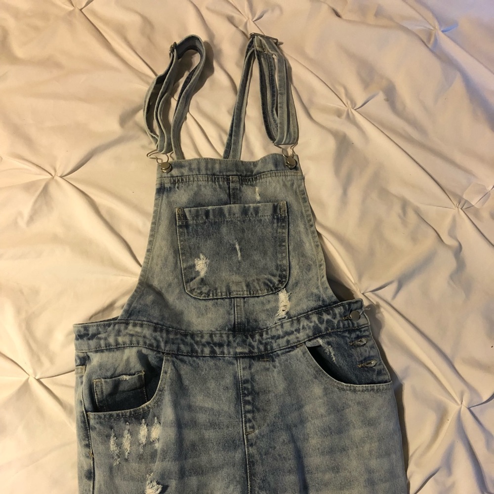 Acid wash overalls